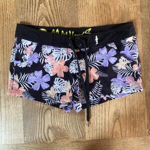 Maui and Sons Floral & Palm Print Surf Shorts
